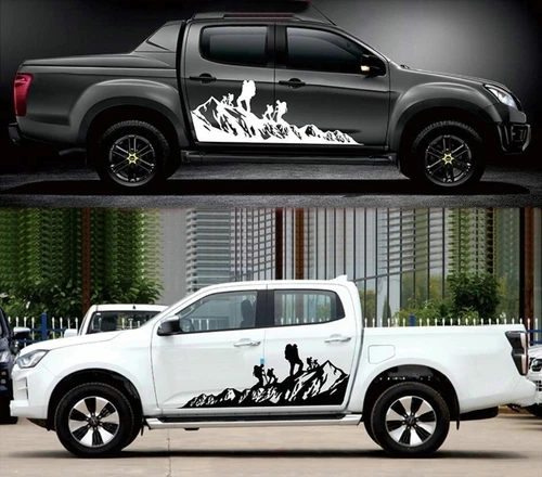Graphics Mountain Climber Car Sticker For Isuzu D-Max Off Road Side Door Decals - Bild 5 von 9