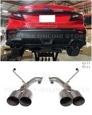 For 22-up Subaru Wrx Stainless Steel Muffler Delete Quad Tips Axle Back Exhaust