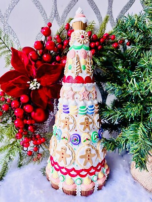 Tkmaxx Pastell Rosa Lebkuchenmänner Zucker Eis Zuckerstange Süßigkeiten Weihnachtsbäume