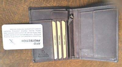 Porte-cartes En Cuir Et Daim Noir - Création Artisanale - Neuf Sans étiquettes