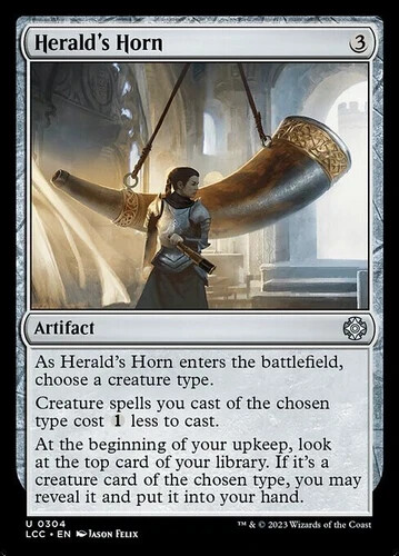 Herald's Horn - 304 - NM - Commander: The Lost Caverns of Ixalan - MTG