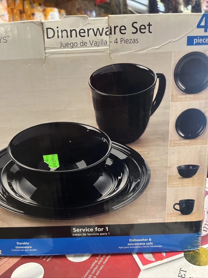 Juego de vajilla MAINSTAYS 4 PIEZAS Foto 2 de 4