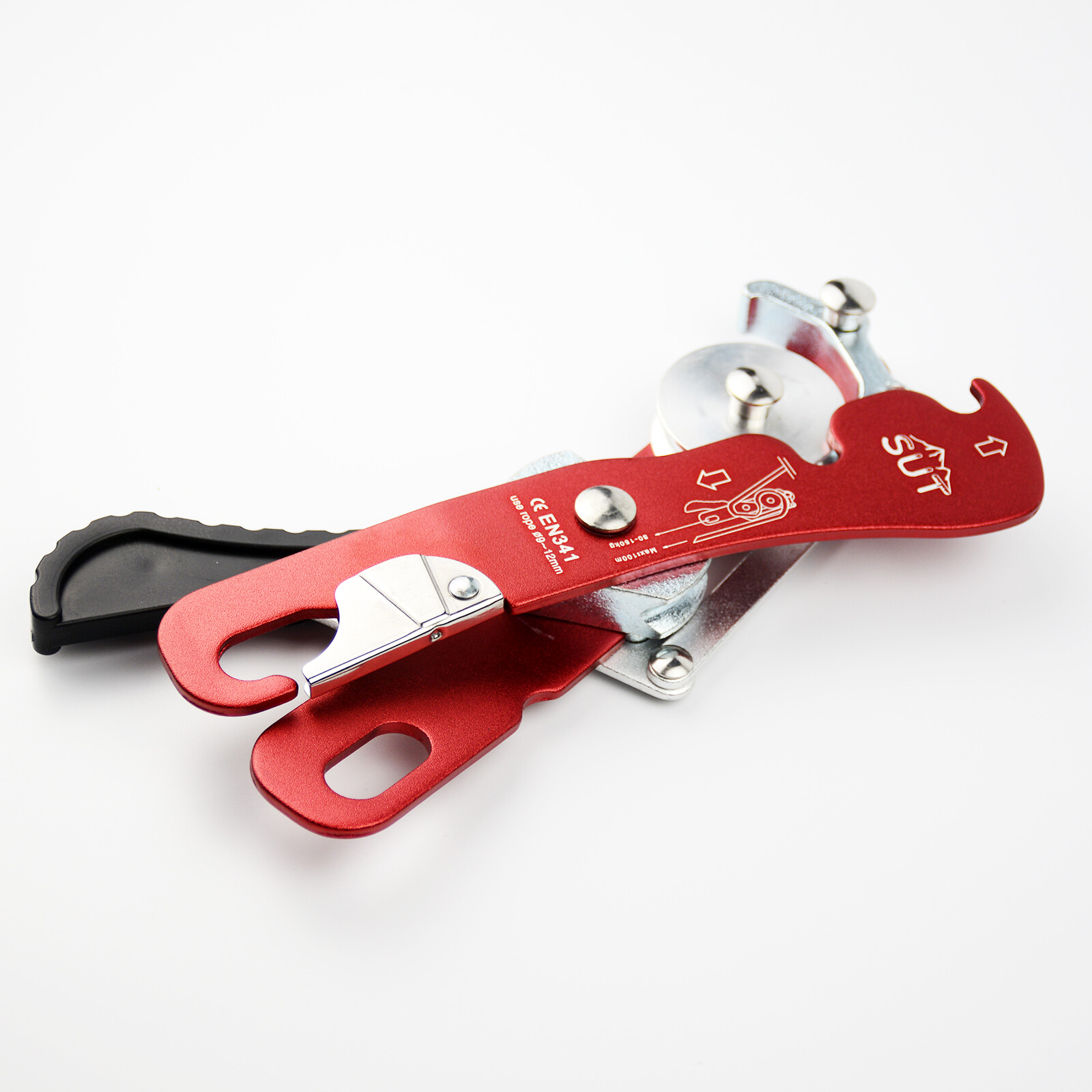 Dispositivo de aseguramiento de rescate de espeleología SRT escalada descendente autofrenado parada