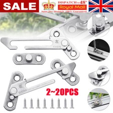 Right & Left Child Safety UPVC Window Restrictor Locks Hook Catch Locks w/Screws