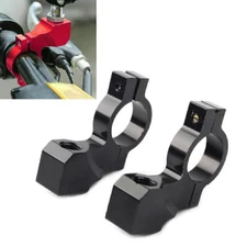 7/8'' Black Motorcycle Bike Handlebar Rearview Mirror Mount Bracket Clamp
