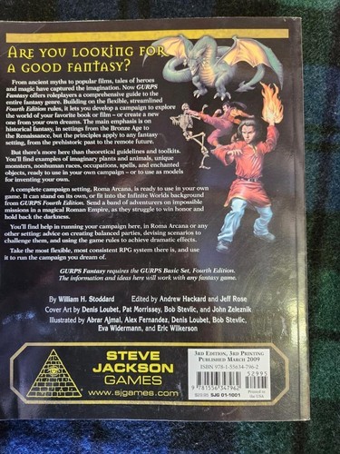 STEVE JACKSON GAMES GURPS Fourth edition - Fantasy by William H Stoddard - Picture 2 of 4