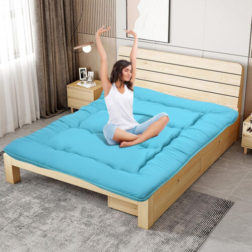 Futon Mattress Japanese Portable Floor Roll Up Tatami Mat Twin Full Queen King