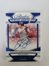 2023 Flawless Tim Salmon Flawless Achievements 05/15 Blue On-card Auto