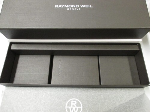 New Raymond Weil Quartz Watch Instructions & Elongated Gift Presentation Box Set - Picture 7 of 12