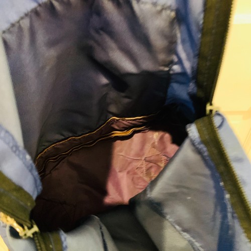 AMERICAN CAMPER - Vtg 60s-70s Leather Bottom Outdoors Hiking Day Trip Backpack - Picture 17 of 24