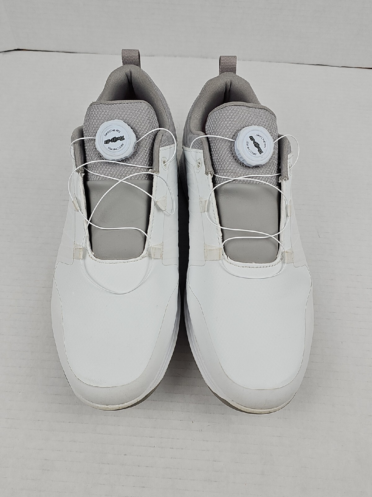 SAOLA Scarpe da golf Skechers da uomo taglia 9 GB coppia tacchetti scarpe bianche top basse 54551