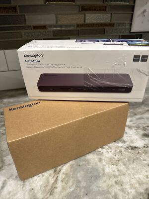 Kensington AD2010T4 Thunderbolt Docking Station Dual 4k Single 8k Display