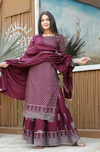Birthday Party Wear Heavy Rayon Printed 