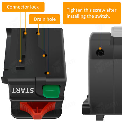 KIPA Handlebar Bar Control Switch Run Off Headlight HI LO Off Start Switch For Polaris Predator 500 Outlaw 450 Outlaw 500 Outlaw 525 4010594 4011442 4011387 - Foto 2