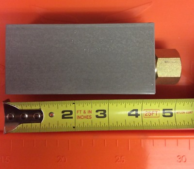 #ad New NOS Fluid Controls 1L23 F8T 25S4O Adjustable hydraulic pressure relief valve $39.00