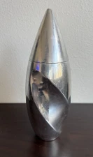 2005 Nambe Twist Cocktail Shaker 6274 Fred Bould Designer MCM/Deco Style *FLAW