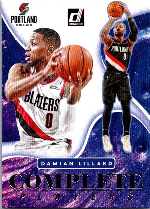 2021-22 Donruss Damian Lillard #14 Complete Players Card