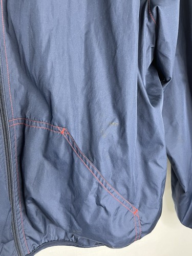 Catalina Jacket Women XLarge Blue Full Zip Pockets Lined Windbreaker Flower GHL3 - Picture 6 of 6