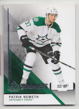 PATRIK NEMETH 2014-15 SP GAME-USED REAL ROOKIE CARD RC #107  /37