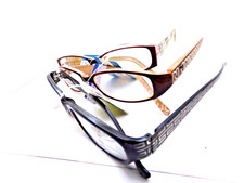 3 pair Lady / Girl Reading Glasses Compact variety styles readers power 3.0