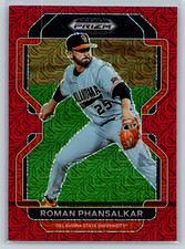 Roman Phansalkar 2022  Panini Prizm Draft Red Mojo #PDP208 Oklahoma State