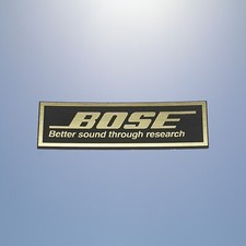 BOSE BETTER SOUND 54x16mm Badge Emblem Logo Aufkleber Sticker Plate Aufkleber