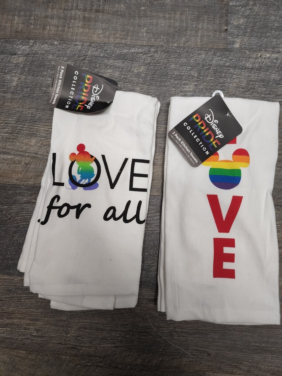 Disney Mickey Mouse Head Rainbow Color Love Pride 4 Pack Hand  display picture 1