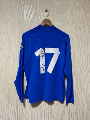ITALY 2000 2002 HOME SHIRT JERSEY LONG SLEEVE KAPPA sz L MEN #17