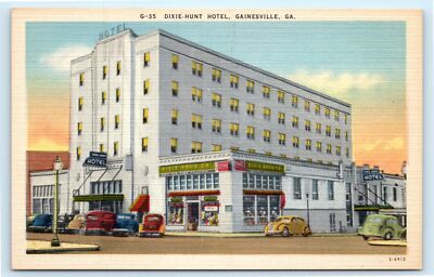Postcard: DIXIE-HUNT HOTEL, GAINESVILLE, GA 3