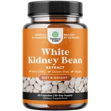 White Kidney Bean Energy Booster - Natural Vegetarian Supplements 60ct