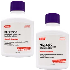 Rugby PEG 3350 – 2 Pack (30 Doses Each) | Compare to MiraLAX Powder (11/2027)
