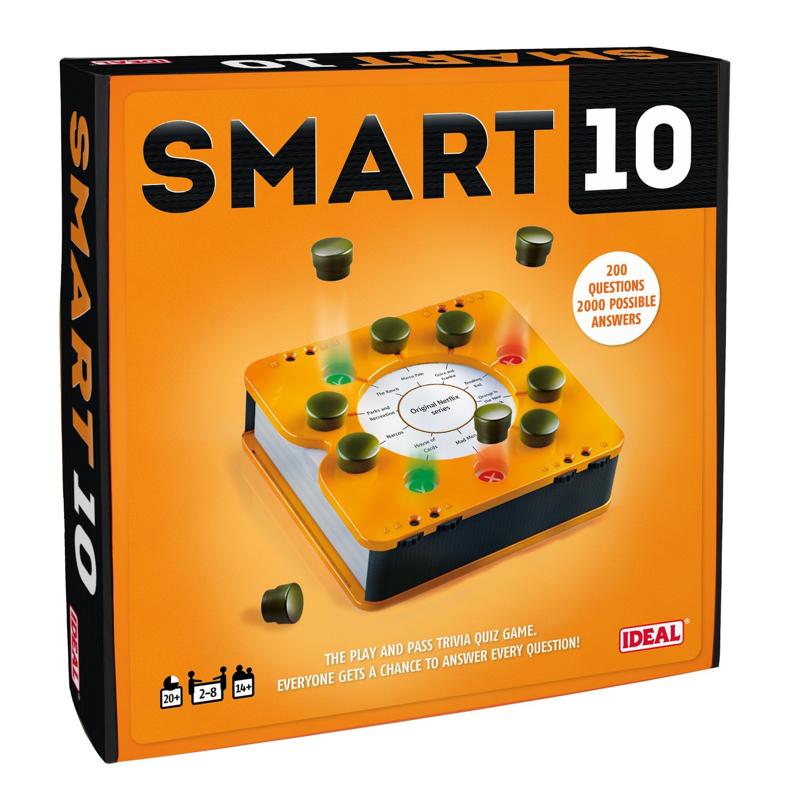 Smart 10 UK Version The Play and Pass Trivia Game Family Quiz Game For Q 9490₽