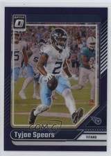2024 Panini Donruss Optic Purple Prizm 10/60 Tyjae Spears #191 1s5h