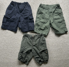 Lot of 3 Gap Kids/Lucky Brand Size 10 Regular Cargo Shorts Blue/Green