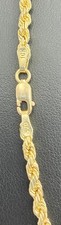 10k Yellow Gold rope chain - 6.6gms - 3mm - 26”
