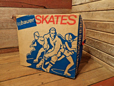 Vintage Hyde Club Special Black Leather Ice Figure Skates Canada Mens Size 10