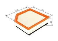 Luftfilter Bosch F 026 400 451 Filtereinsatz FüR XC90 Volvo 275 1 AWD
