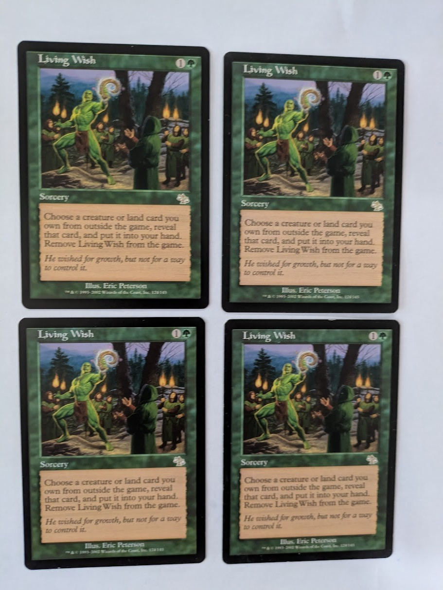4 Living Wish Judgement MTG NM Free shipping with tracking