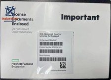 New HPE iLO Advanced 1-Server License 3yr BD505A 872648-B21 Envelope delivery