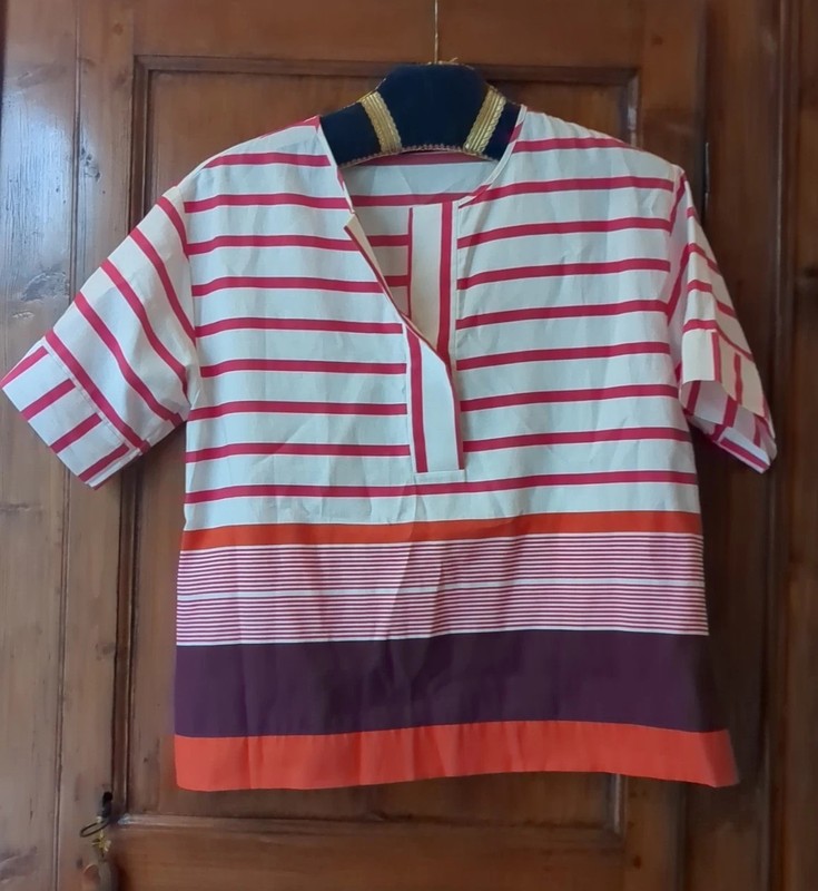 Piazza Sempione Women's Shirt Blouse Striped 46 Us10