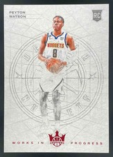 2022-23 Panini Court Kings Works in Progress Ruby #23 Peyton Watson RC /149