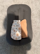 Snuggle Me Organic Infant Stone gray Lounger with two offbrand covers