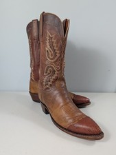 Lucchese 1883 cowboy brown leather boots women's size 8.5