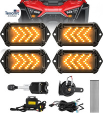 UTV Turn Signal Kit with 110Db Horn, Plug and Play, Pre-Wired UTV ATV Blinker Ki