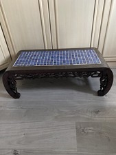 Mid 19th Century Chinese Opium Table In Rosewood Beautifully Carved Rare