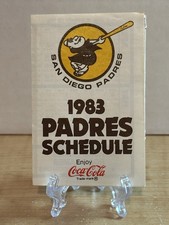 Calendario de bolsillo de los Padres de San Diego 1983, Coca Cola