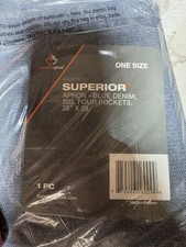 Superior denim apron 38" 28" 4 pocket