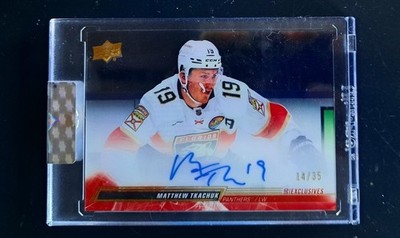 2023-24 Upper Deck Clear Cut exclusives Auto Matthew Tkachuk Florida #CC-MT /35