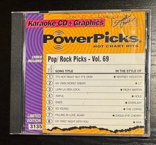 SC3135 POP/ROCK PICKS VOL. 69 SOUND CHOICE KARAOKE CDG IN ORIGINAL CASE