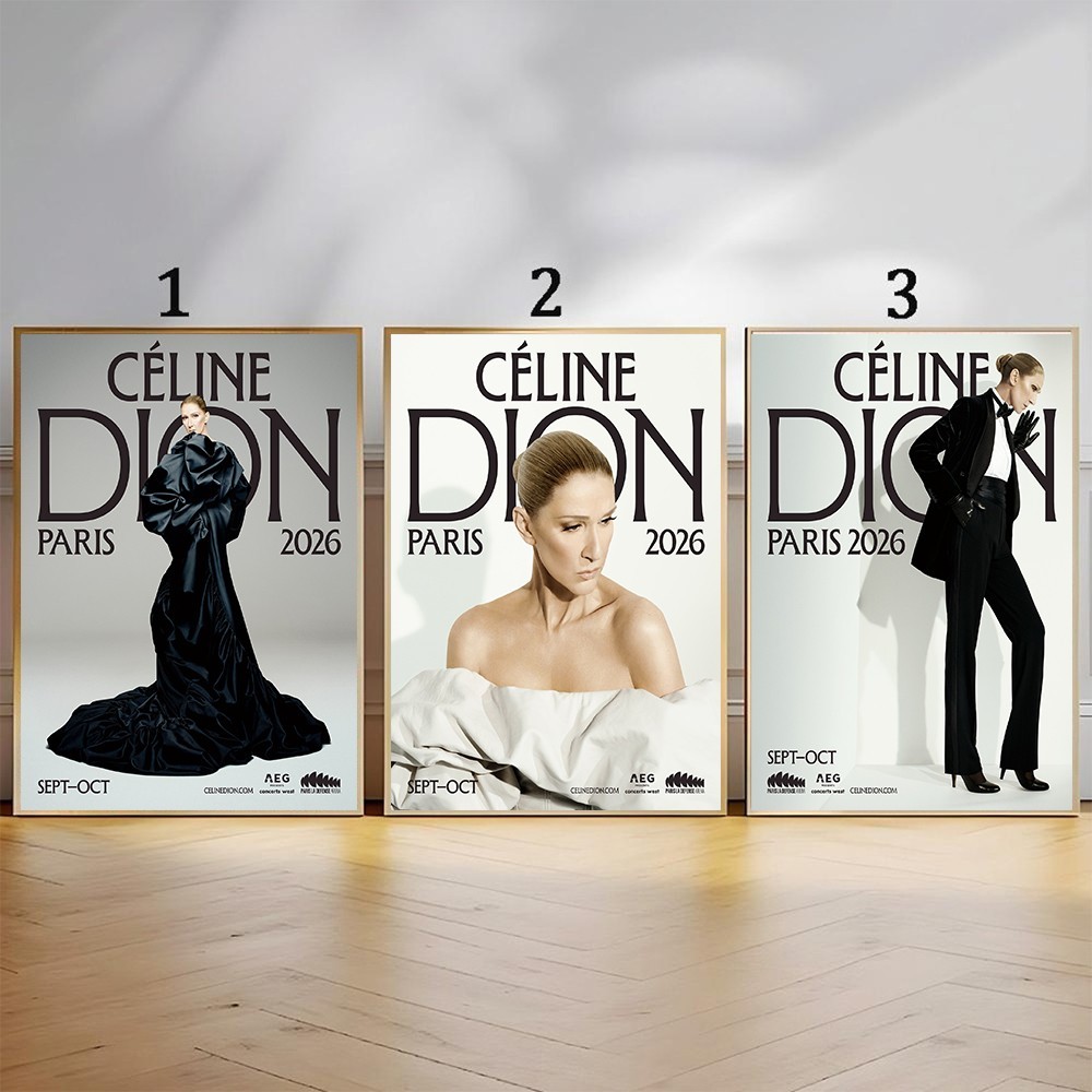 Celine Dion Paris 2026 On September October Poster | eBay